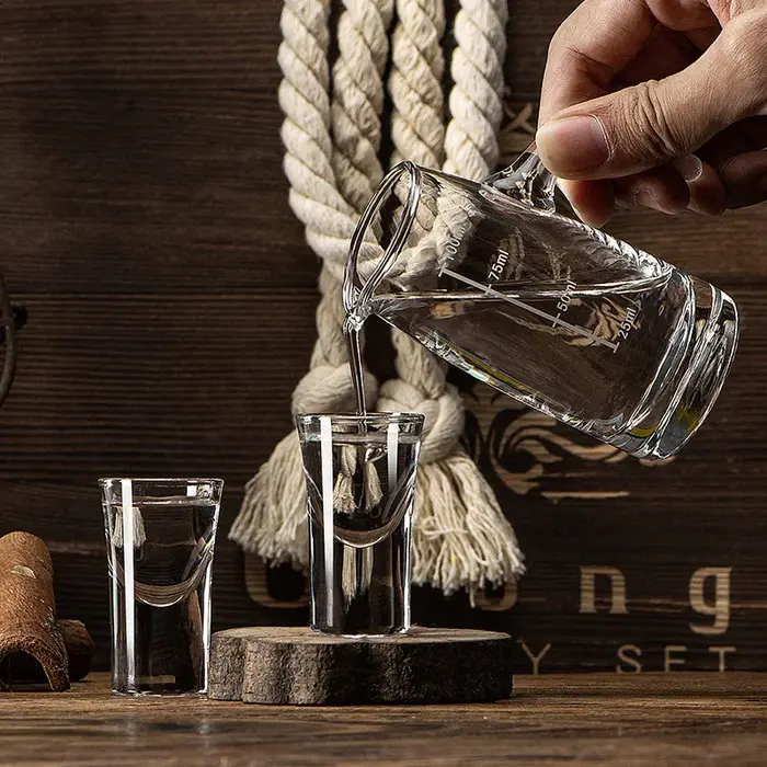 Ensemble de verres transparents de 15ml