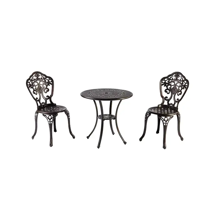 Meubles de salle à manger d'extérieur durables de luxe, résistants aux intempéries, chaises de Table