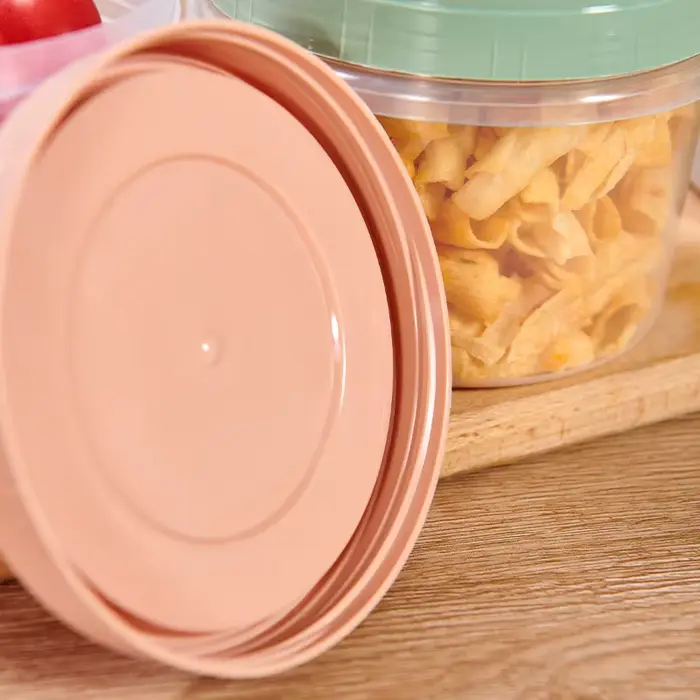 Boîte ronde de conservation des aliments frais de 500ml, 8 pièces, réfrigérateur de cuisine, contene