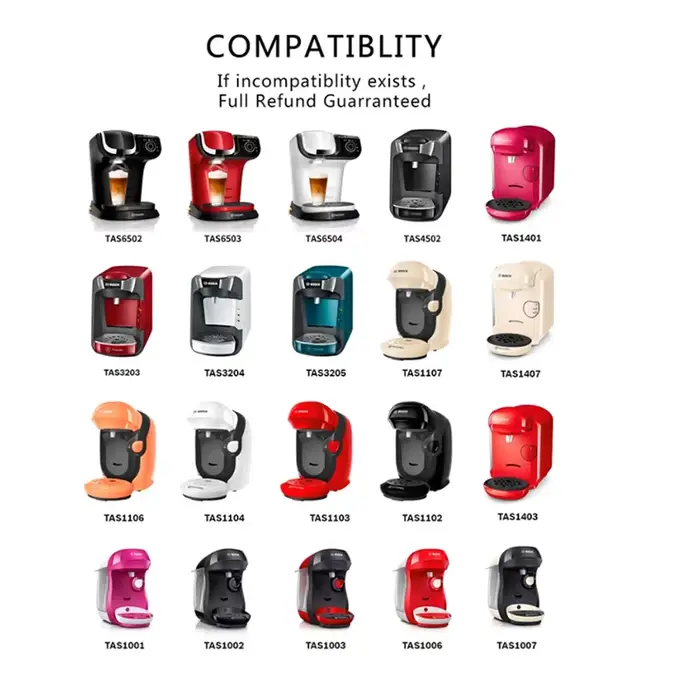 Capsule de café rechargeable icafilas 60/180/200/220ML pour Machine Bosch Tassimo