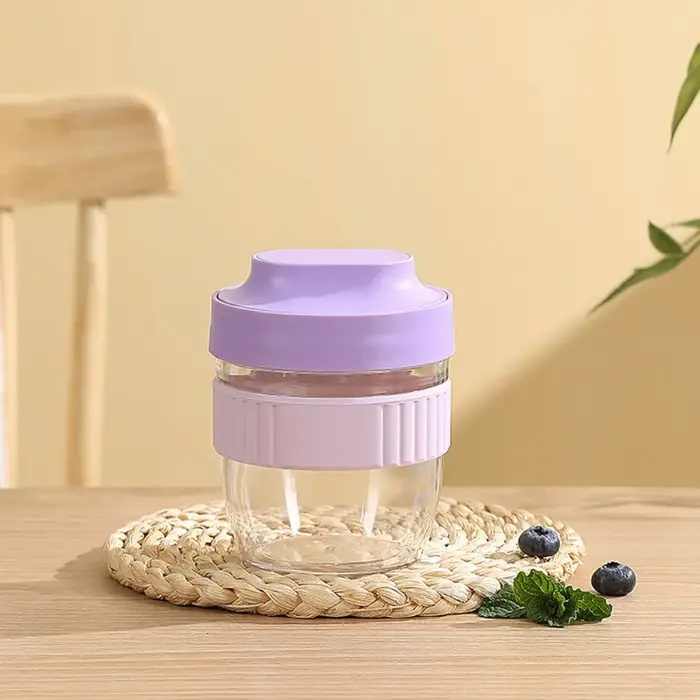Cuillères à lait étanches avec poignée, pot de petit déjeuner en verre, récipient à avoine, pot sign