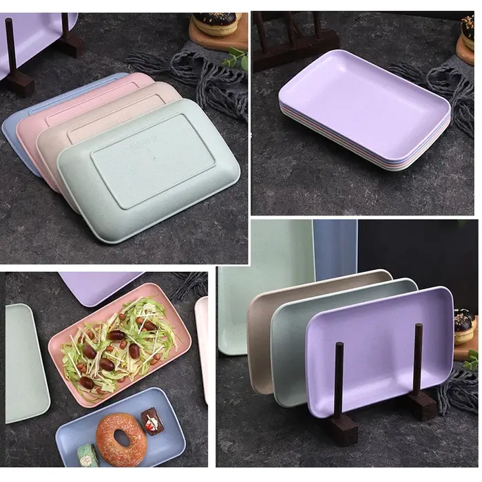 Ensemble d'assiettes réutilisables incassables