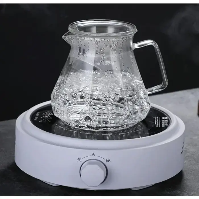 Pot de partage de café en verre de diamant de 400 à 600ml