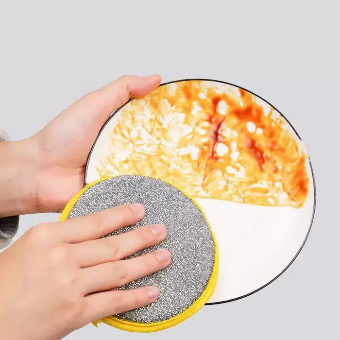 Éponge à vaisselle réutilisable et lavable
