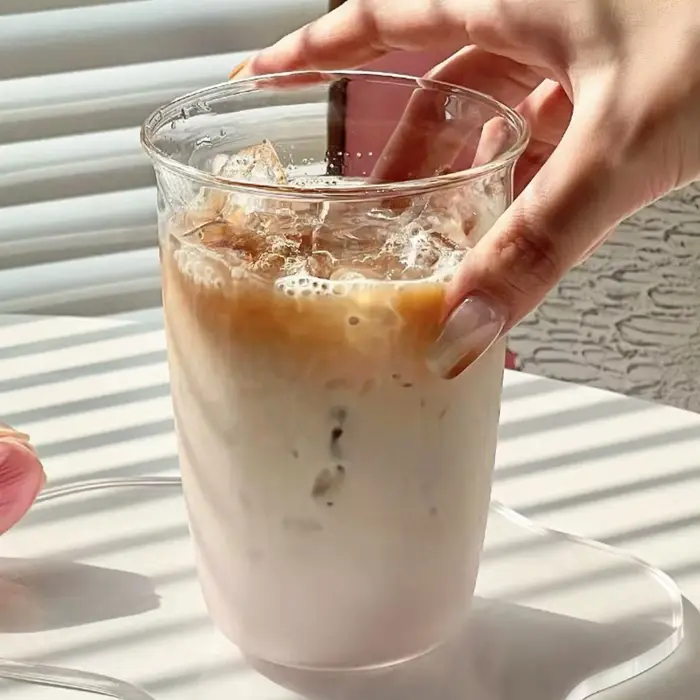 Tasse à café en verre Transparent de 420ml