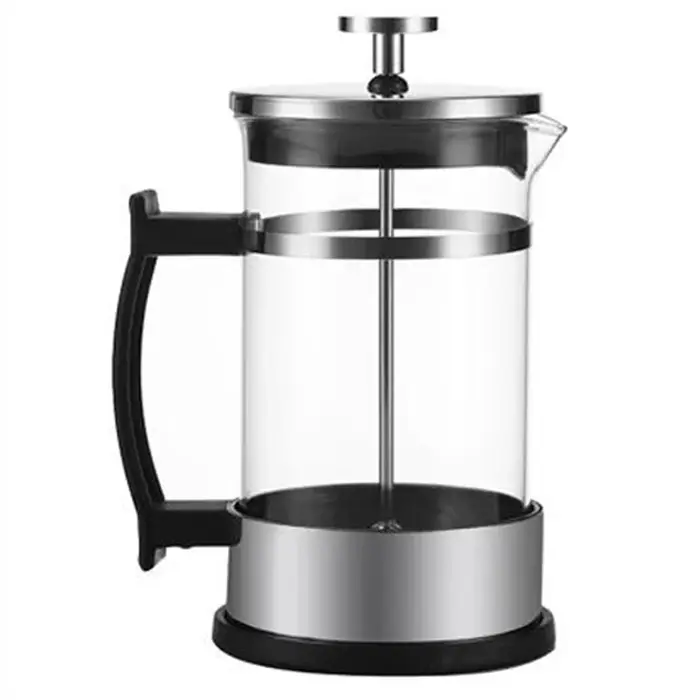 Cafetière à piston en verre borosilicate haute résistance avec filtre, pot à café multifonctionnel p