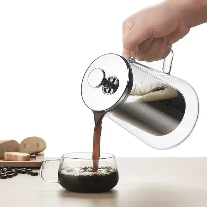 Presse française en verre Borosilicate à haute teneur en Borosilicate