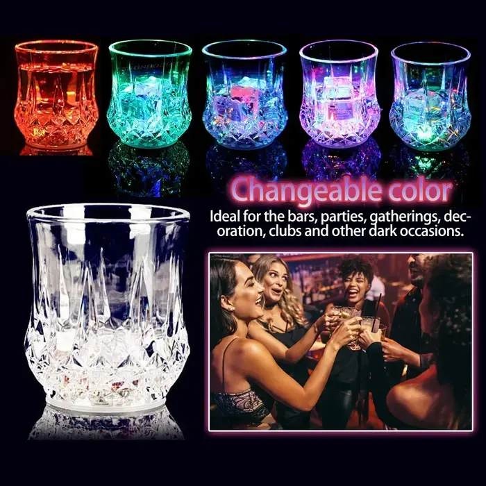 Verre à vin lumineux automatique