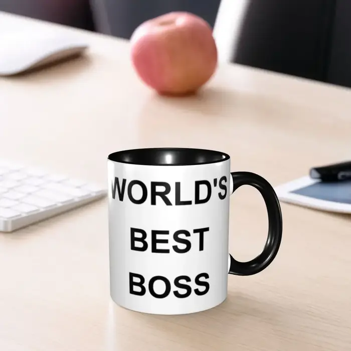Tasses à café personnalisées « Meilleur patron du monde »