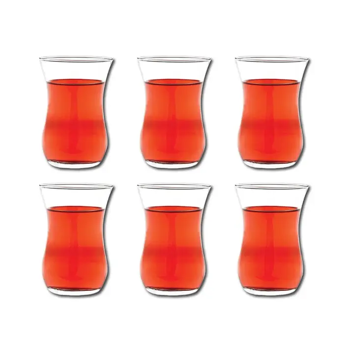 Ensemble de 6 verres à thé turcs authentiques