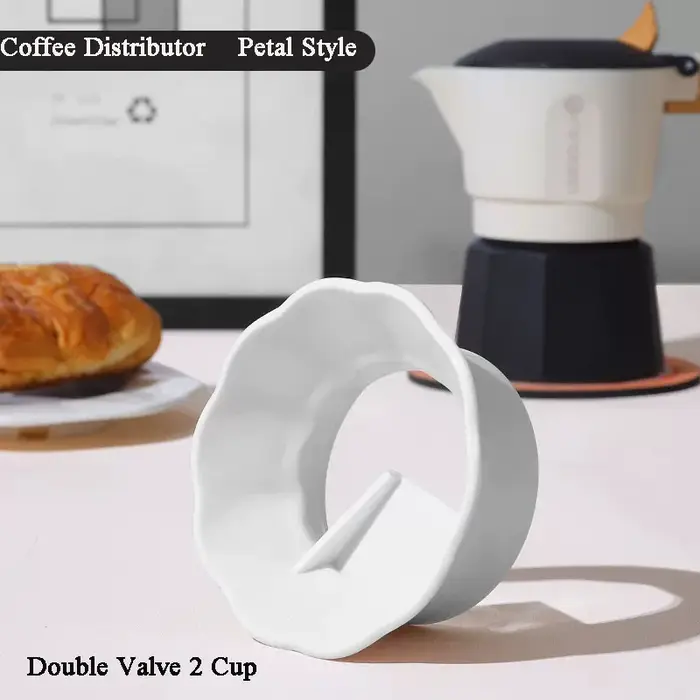 Distributeur de poudre à moka anti-vol, pot à café, anneau de remplissage, vanne simple, double assu