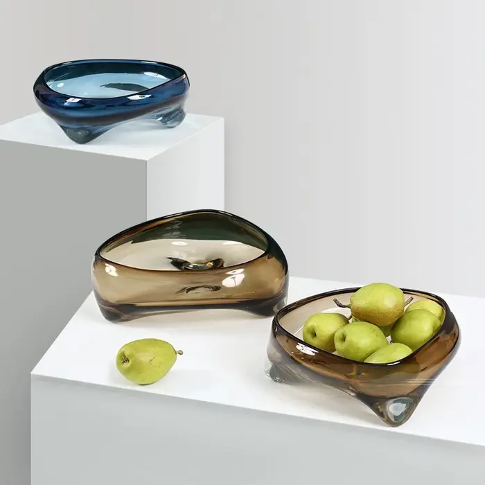 Plateau en verre Triangle géométrique