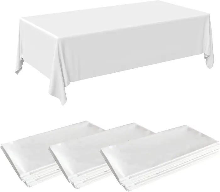 Nappe rectangulaire imperméable pour fête de mariage