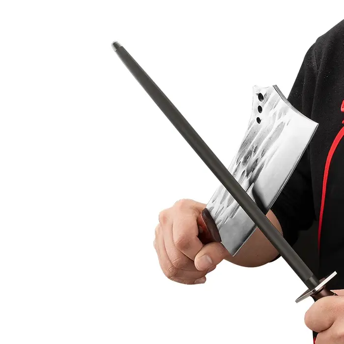 Bâton d'affûtage professionnel en acier à haute teneur en carbone pour affûter les couteaux de cuisine
