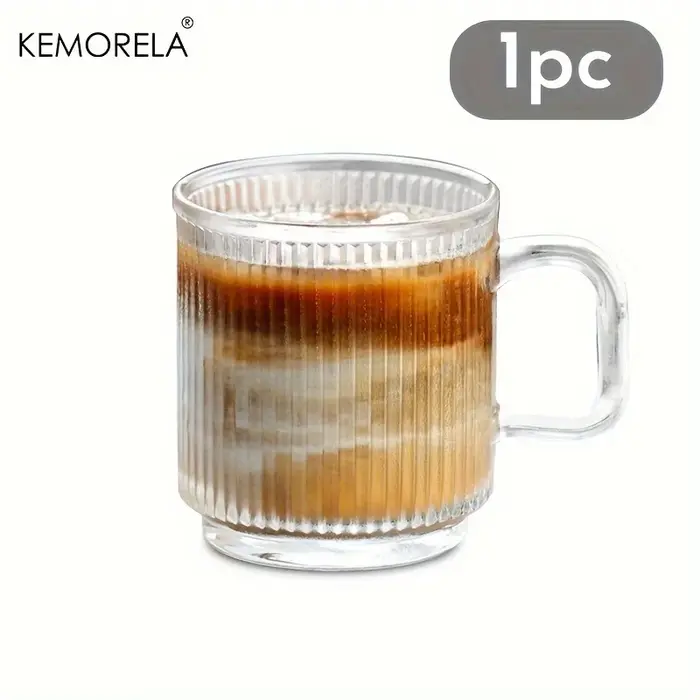 EllMORELA-Tasse à Café Verticale en Verre Mars