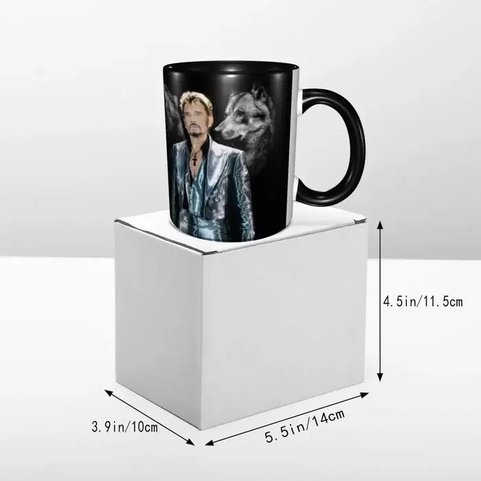 Johnny Hallyday – tasse de chanteur de musique