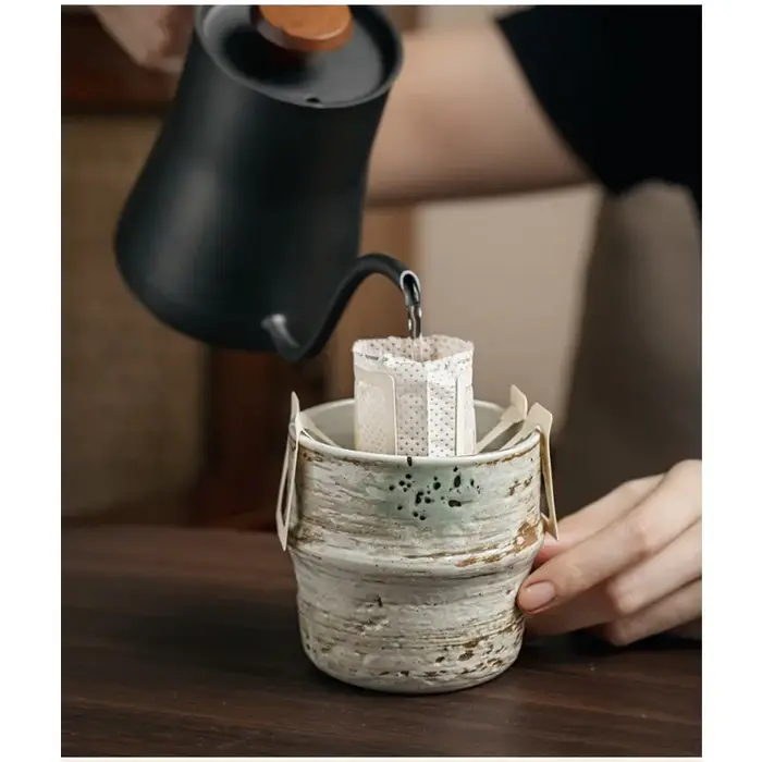 Tasse à café en céramique brute japonaise