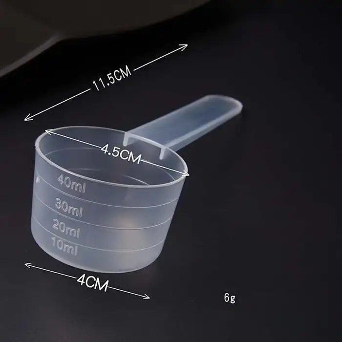 6 Cuillères doseuses de 20g/40ml et 25g/50ml pour mesurer le café, la poudre de protéines, les épice