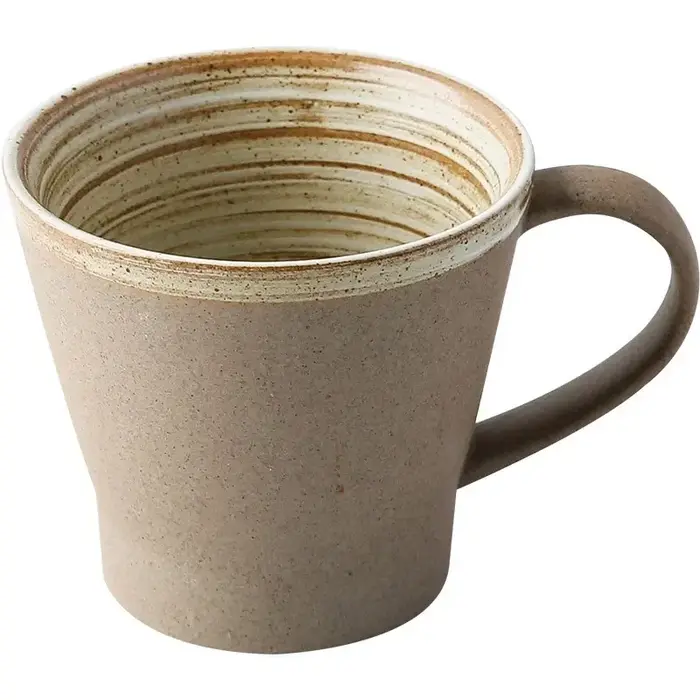 Ensemble de Tasses à Café en Poterie Rétro