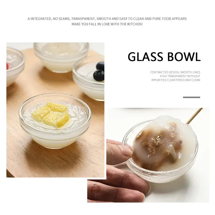 Ramequins en verre transparent