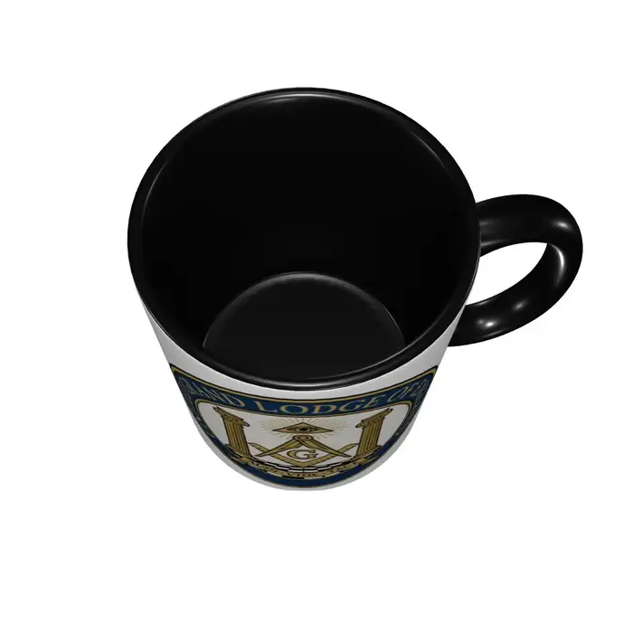 Tasse en céramique carrée et boussole