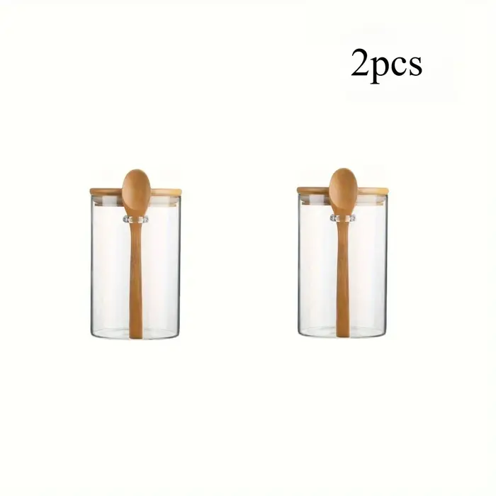 Récipient à sucre en verre de 280ml avec cuillère