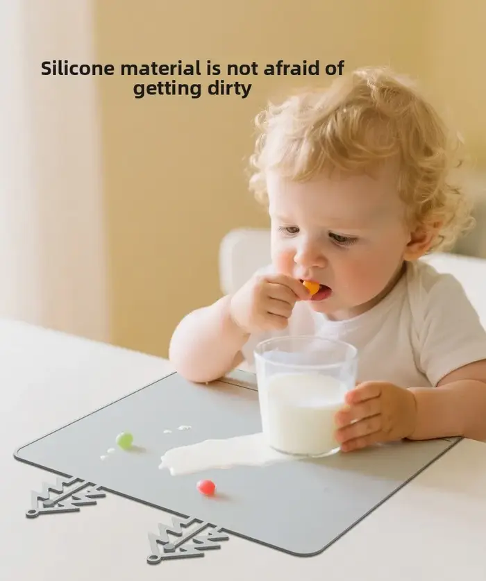 Set de table en silicone avec bord à mâcher
