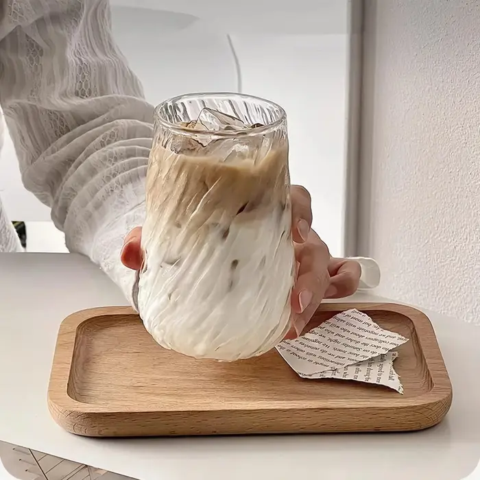 Tasse à café en verre transparente de 400ML