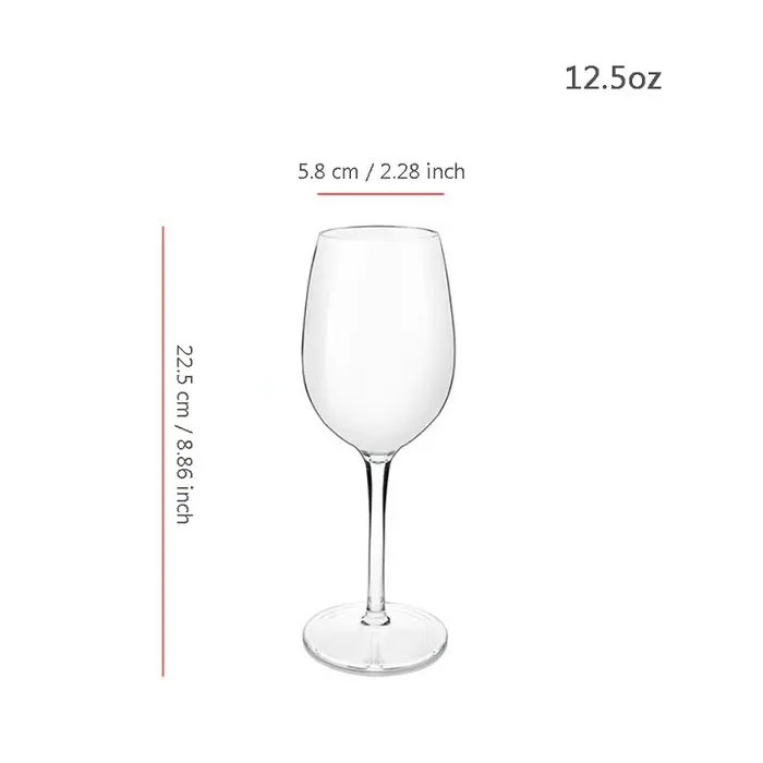 Verres à vin de bordeaux incassables