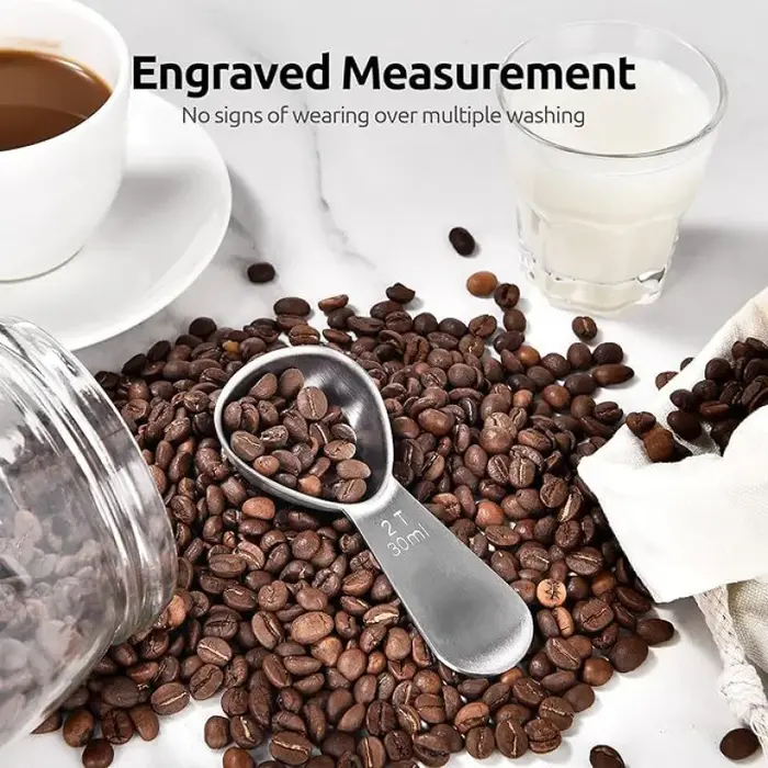 Nouveau cuillère à café à manche court en acier inoxydable