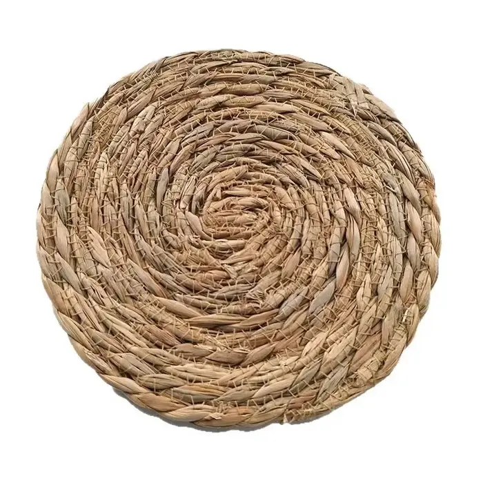 Napperons en rotin tissés à la main-tapis de table naturels résistants à la chaleur pour salle à man