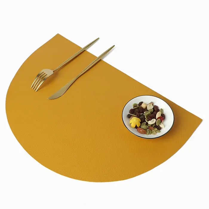 Napperon en cuir PU, tapis de Table