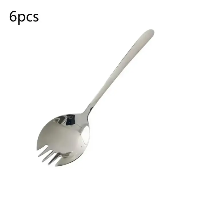 2/4/6 pièces Cuillère à salade en acier inoxydable