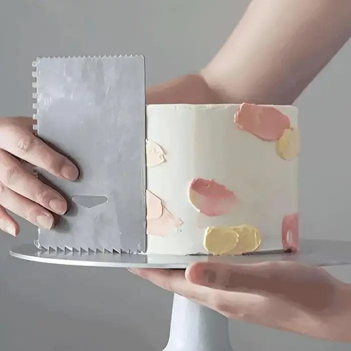 Grattoir à gâteaux en acier inoxydable, grattoir à crème, outil de cuisson, Gadgets de cuisine, bric