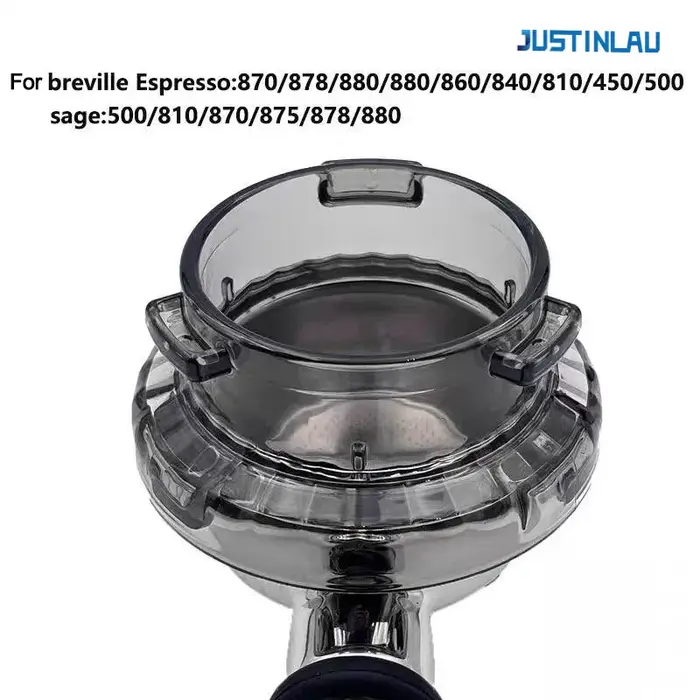 Anneau de dosage de café JUSTINLAU 54MM pour Breville 8 Series Sage Portafilter Accessoires pour expresso Outil