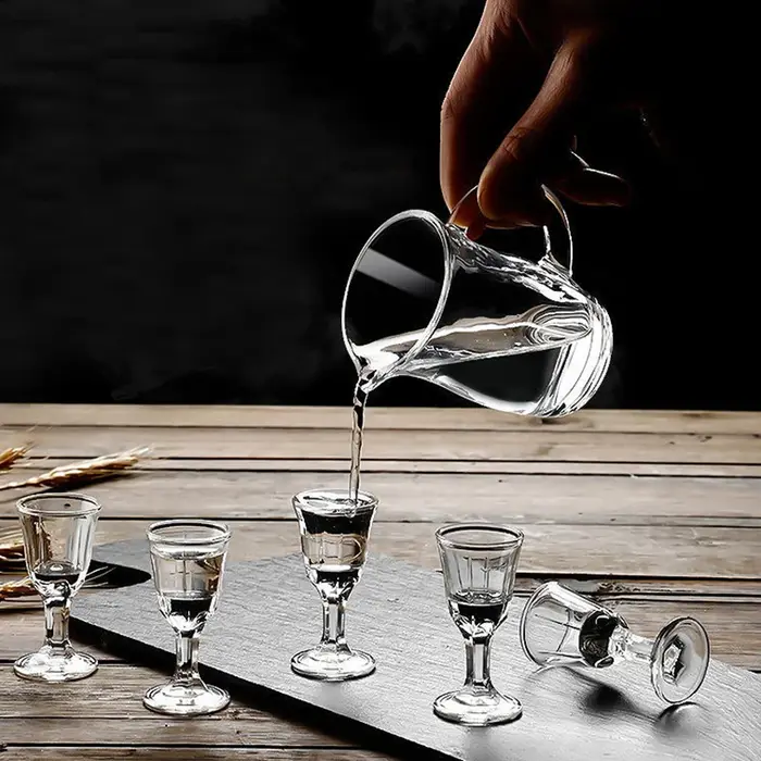 Ensemble de verres à vin avec poignée de 120ml