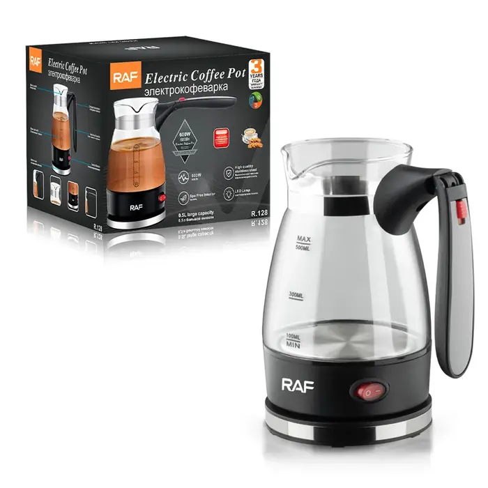 Cafetière turque Portable 600W, cafetière italienne, arabe, grecque, moka, poignée pliable, facile p
