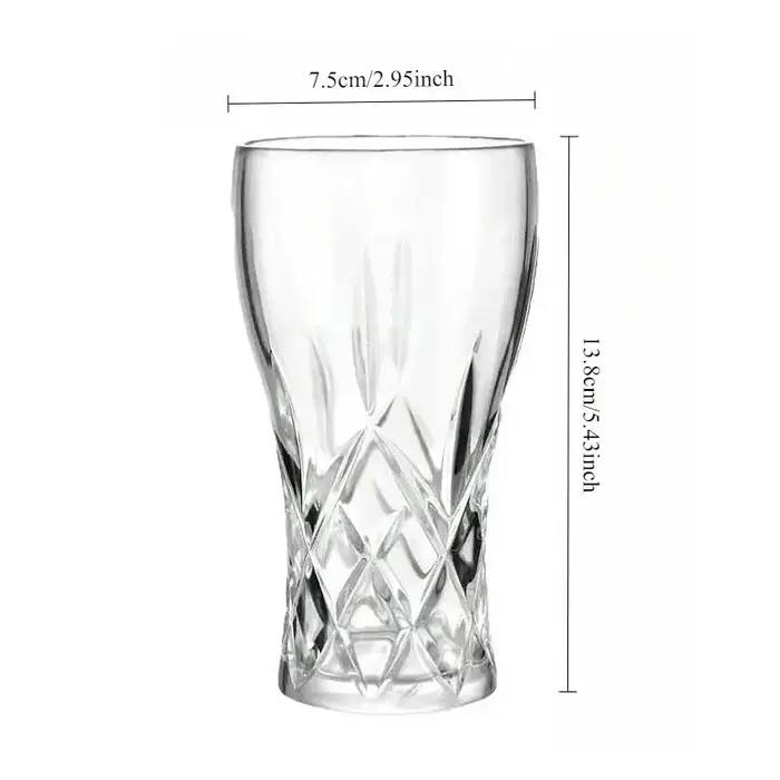 Verres à vin 330ml/300ml, mugs à bière créatifs sculptés, tasses en verre haut de gamme pour la mais