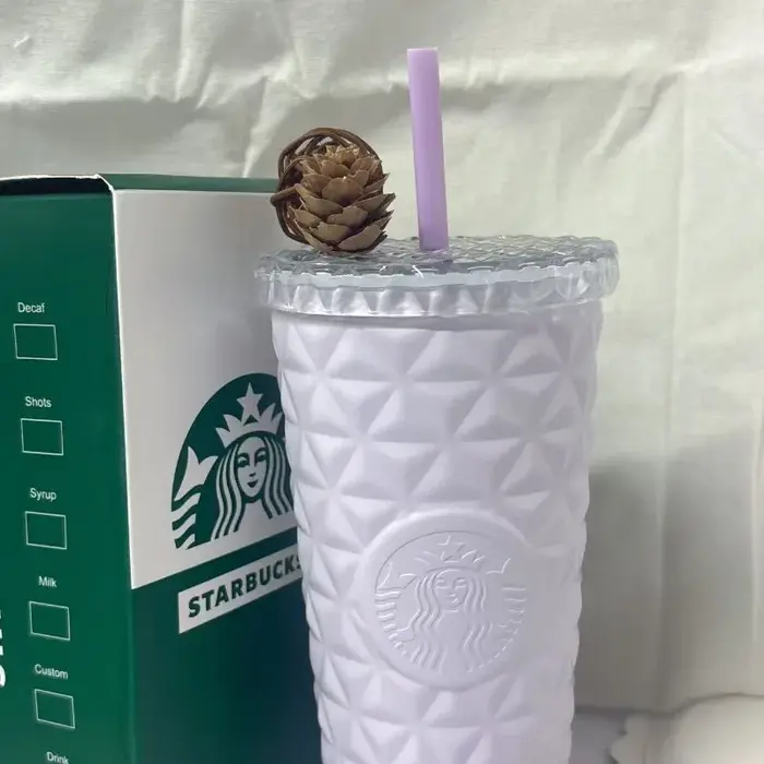 Gobelet Starbucks 500 ml Motif Diamant Lavande Rêveuse