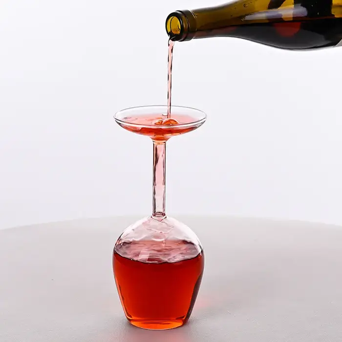 Verre à cocktail créatif Hellodream pour bar à domicile, verre à vin inversé de 400 ml, verre à vin 