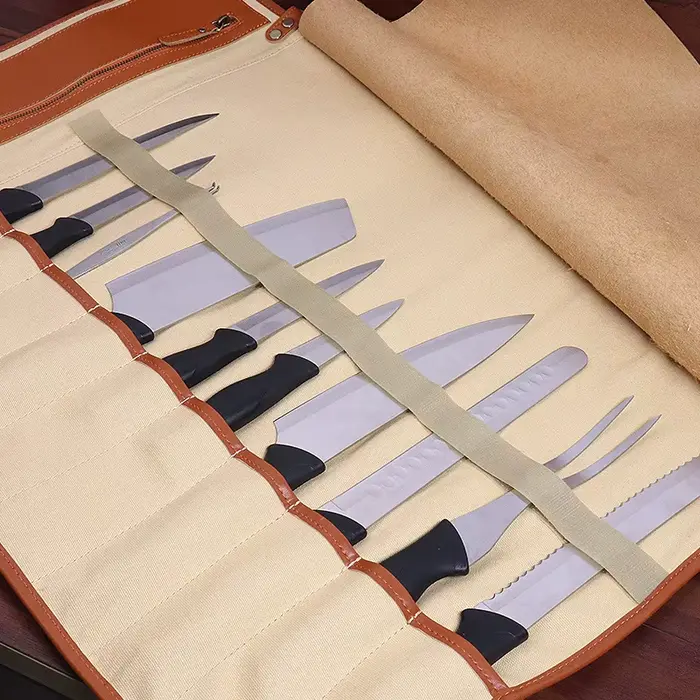 Sac à Rouleaux de Couteaux de Chef de Cuisine