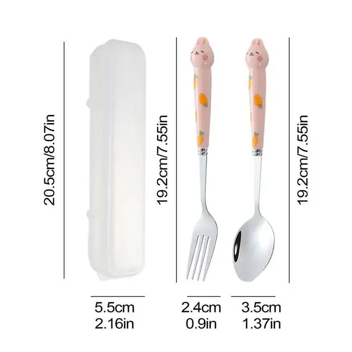 Ensemble de Couverts Mignons en Acier Inoxydable