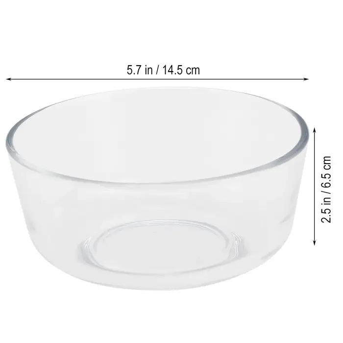 Bol en verre Transparent résistant à la chaleur