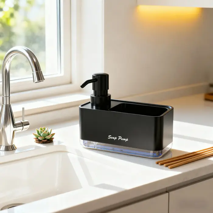 Distributeur de savon à vaisselle pour cuisine, distributeur de savon liquide, distributeur de savon