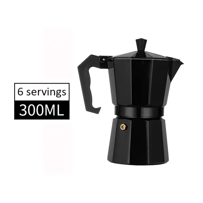 Pot moka en aluminium pour 6 services