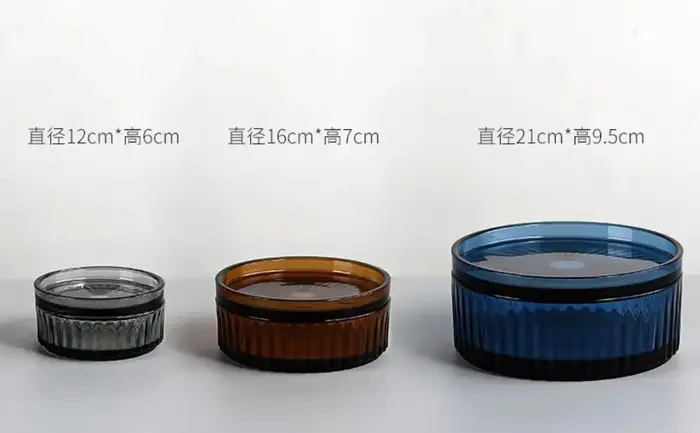 Plateau de fruits recouvert de verre à haute teneur en borosilicate