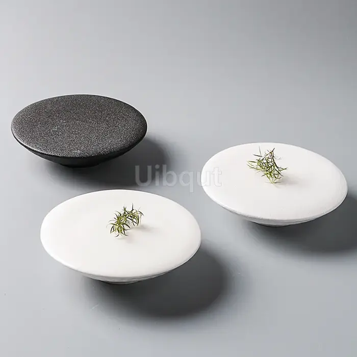 Assiette à Dessert en céramique blanche