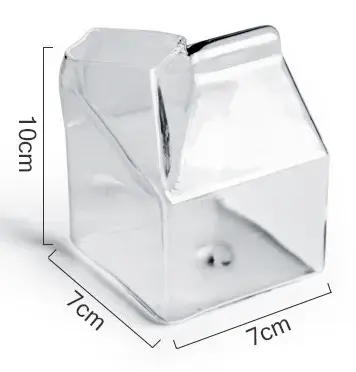 Verre de lait carré de 12oz 350ml