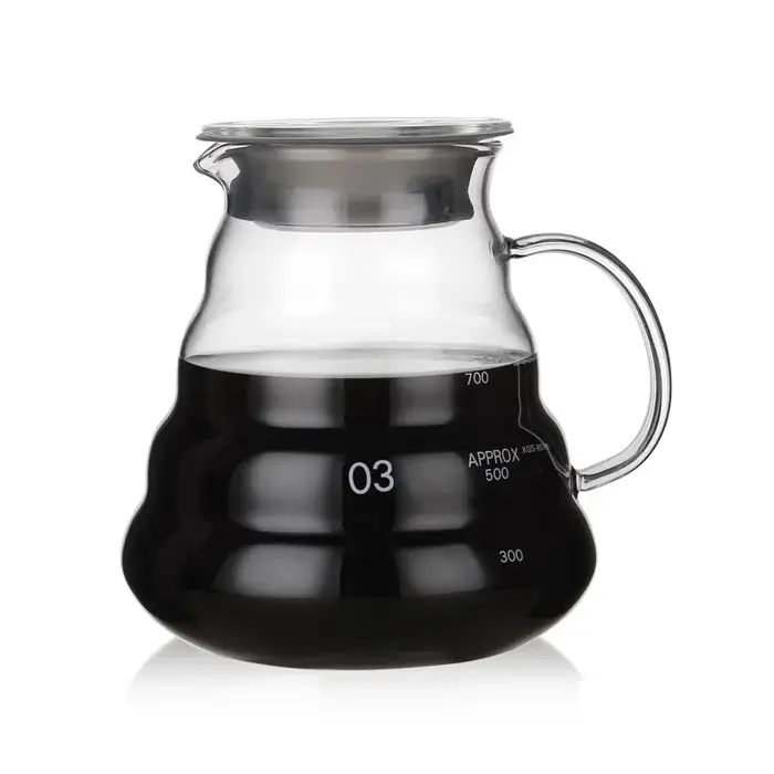 Cafetière en verre transparent 350ml 600ml 800ml