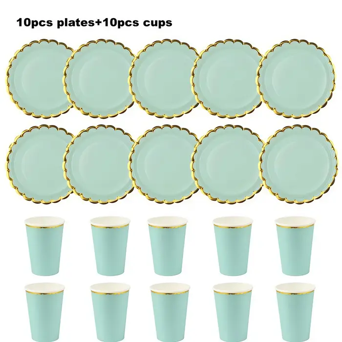 Assiettes en papier jetables pour fête